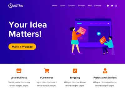 astra wp theme