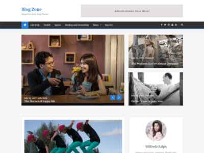 blog zone wp theme