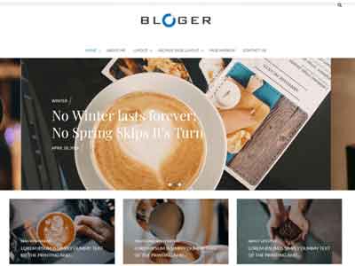 bloger free wp theme