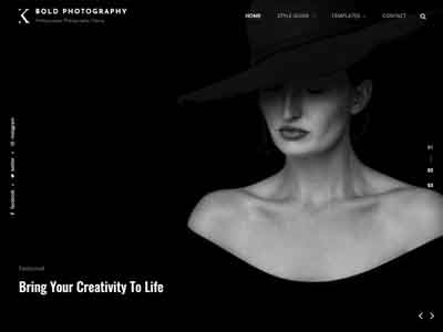 bold photography free wp theme