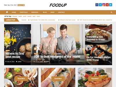 foodup free wp theme