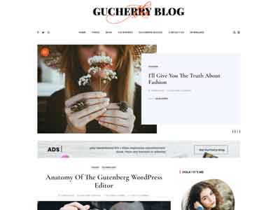 gu cherry blog free wp theme