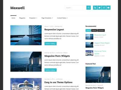 maxwell free wp theme