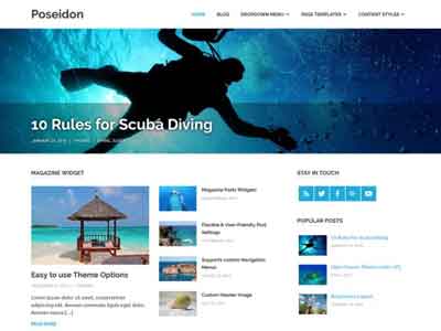 poseidon free wp theme