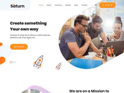 saturn wp free theme